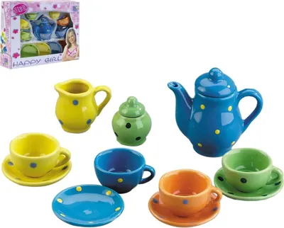 Obrázok produktu pre Porcelánový riad 13 kusov farebne maľovaných
