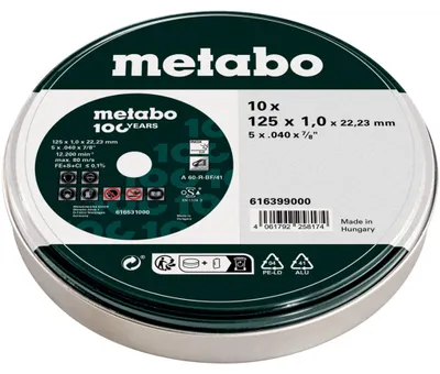 Produktbild von INOX-Fräser 125*1.0*22.23MM 10 Stück - ME 616399000