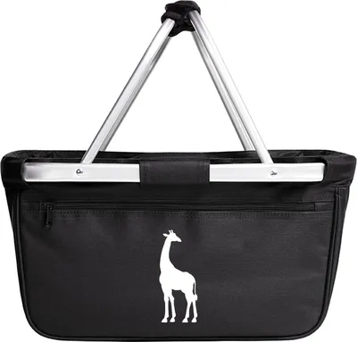 Produktbild von Huuraa Einkaufskorb Giraffe Silhouette 20 Liter Black faltbarer Tragekorb Geschenkidee