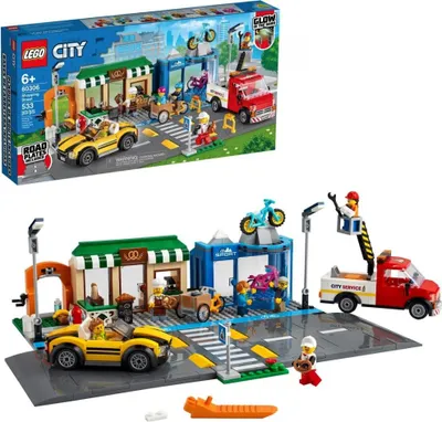 Zdjęcie produktu dla LEGO City Ulica handlowa, Zestaw do budowania, 6 lat(a), Plastik, 533 szt., 1,16 kg