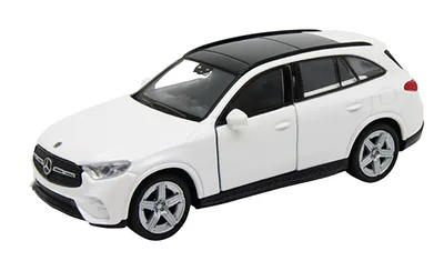Produktbild von MERCEDES-BENZ GLC 12cm Modellauto aus Metall Modell Auto mit Rückzugmotor Spielzeugauto Welly 25 (Weiss-Metallic)