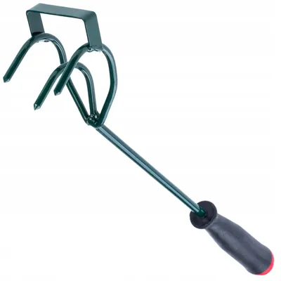 Produktbild von KADAX Grubber, Jätegrubber mit 3 Zinken, kleine Blumenkralle mit Stiel, Gartenzubehör