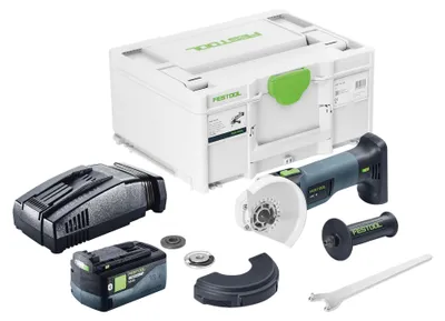 Produktbild von Festool AGC 18-125 EB-Basic Akku Winkelschleifer 18 V 125 mm Brushless + 1x Akku 5,0 Ah + Schnellladegerät + Systainer