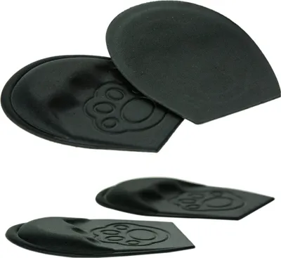 Image de Semelles orthopédiques pour talons en tissu 11,5X8,5 cm noir