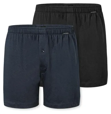 Productafbeelding van Schiesser heren, 2-pack boxershorts, katoen, multipack - jersey boxershorts
