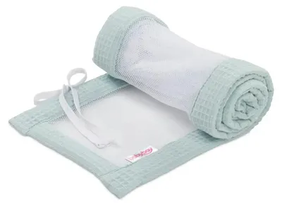 Produktbild von babybay Nestchen Mesh-Waffelpiqué passend für Modell Boxspring XXL, zartblau