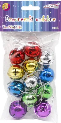 Produktbild von Glocken gemischte Farben 3cm - 12St
