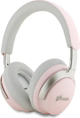 Obrázok produktu pre Guess Wireless Headphones Metal Script Logo bezdrôtové slúchadlá (GUBHC22PSBCSMP) - Bluetooth, ANC, On-ear - Ružové