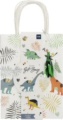Zdjęcie produktu dla Dinosaur Roars 6 papierowych torebek