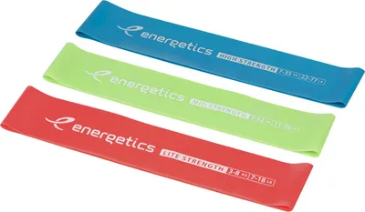 Zdjęcie produktu dla Zestaw mini opasek gimnastycznych ENERGETICS 1.0 CZERWONY/ZIELONY/NIEBIESKI -