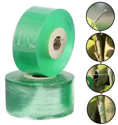 Produktbild von Veredelungsband 2 cm x 100 m – Pflanzenveredelungsband für Obstbäume & Pflanzen – Dehnbares Gartenband – Selbstklebendes Reparaturband für Pflanzen