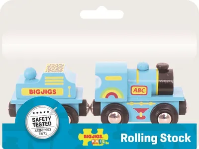 Produktbild von Bigjigs Blaue ABC-Lokomotive