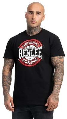 Produktbild von BENLEE Rocky Marciano Herren T-Shirt Trägerhemd Boxing Logo, schwarz, L, 190207