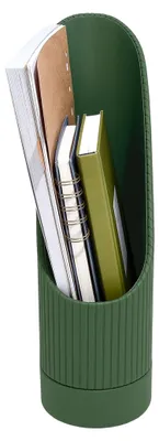 Zeitschriftenständer, smaragdgrün, 11x35x26 cm, mit Ablagefach
