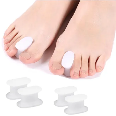 Zdjęcie produktu dla Hallux Valgus Silikonowy Separator Palców, Korekcja, 1 Para, Redukuje Ból i Nacisk, Uniwersalny