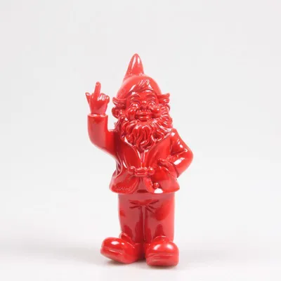 Zdjęcie produktu dla Krasnal ogrodowy wykonany z żywicy syntetycznej F*ck 7 x 8 x 20 cm