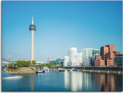 Produktbild von ARTland Leinwandbild Düsseldorf Medienhafen 2 Größe: 60x45 cm