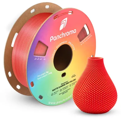 Zdjęcie produktu dla PLA dwukolorowe, matowe, filament 1,75 mm, kolor "Sunrise", waga 1 kg