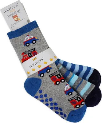 Produktbild von normani 3 Paar Kindersocken mit ABS-Druck