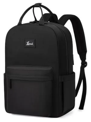 Immagine prodotto di Zaino da donna, grande, per laptop da 17,3 pollici, zaino da scuola per adolescenti, borsa da scuola per ragazze, zaino da città, zaino elegante, zaino da giorno, impermeabile, nero