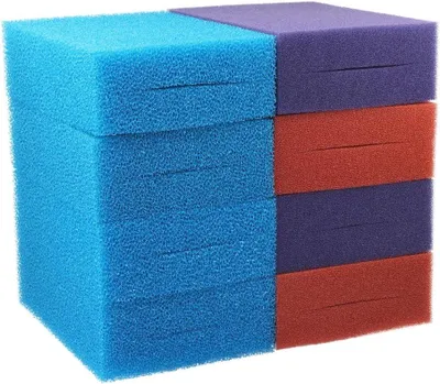 Produktbild von 8 Stück Ersatzfilter Schwamm Set für Oase Biotec Screenmatic² 60000 (31cm x 21,5cm x 9cm)