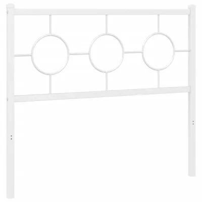 Produktbild von vidaXL Ersatz-Kopfteil Metall Weiß 100 cm