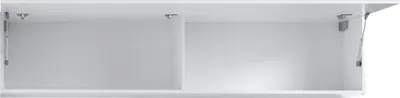 Produktbild von Klapphängeschrank >Benevent< in Weiß Hochglanz - 180x40x30cm (BxHxT)