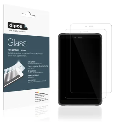Produktbild von 2x Schutzfolie für Ulefone Armor Pad Pro - Anti-Shock 9H Folie dipos Glass Kunststoffglas