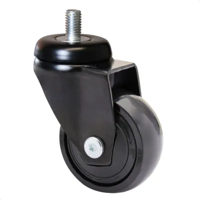 Produktbild von WAGNER 360° - 3C - Design-Lenkrolle - Ø 50 mm, schwarz, soft, Kugellager, Stift 10x16 mm, Tragkraft 50 kg - 01225266