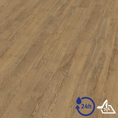 Produktbild von EGGER Aquadura Hybridboden EDF164 Elva Eiche braun 1292x193x7,5mm