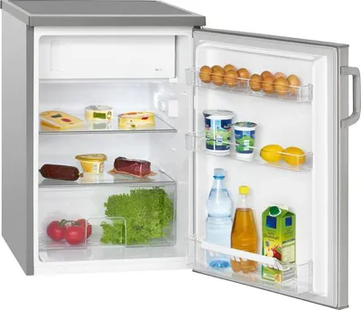 Produktbild von Bomann KS 2194.1 INOX Tischkühlschrank 120L mit Gefrierfach