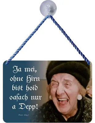 Zdjęcie produktu dla Blechwaren Fabrik Braunschweig Kulthänger Blechschild - Rosl Mayr KH183