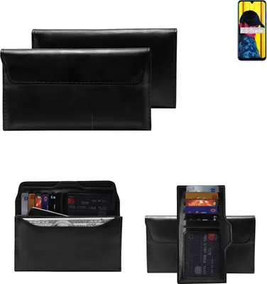 Produktbild von K-S-Trade Handy Hülle kompatibel mit Huawei nova Lite 3 Schutz Hülle Tasche Schutz Case Handytasche Kunstleder schwarz, 1x
