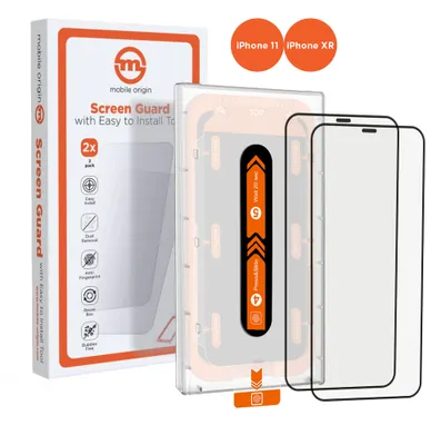 Immagine prodotto di Mobile Origin Screen Guard iPhone 11 / XR con applicatore facile Confezione da 2 pezzi