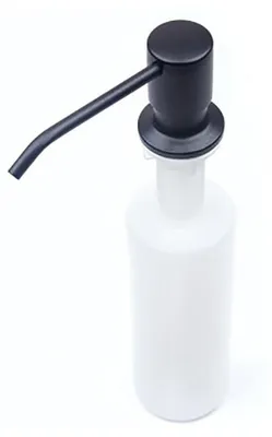 Produktbild von Einbaudispenser Schwarz, Für Spüle, Seife, Spülmittel, 300ml