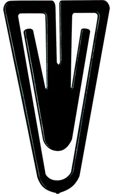 Produktbild von Büroklammern Plastiklips 35mm VE=200 Stück schwarz