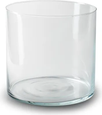 Produktbild von Glasvase Zylinder MARACANA H. 19cm D. 19cm rund transparent Jodeco