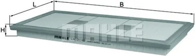 Produktbild von Luftfilter MAHLE LX 3140 passend für MERCEDES-BENZ C-Klasse Limousine (W204) Filtereinsatz