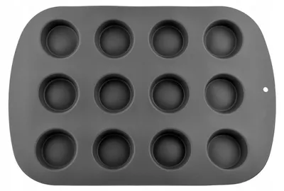 Produktbild von Brunbeste Silikonform für 12 Muffins, Grau