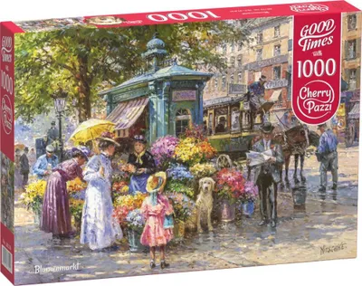 Produktbild von CHERRY PAZZI Puzzle Blumenmarkt 1000 Teile