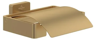 Produktbild von Villeroy & Boch Elements - Striking Toilettenpapierhalter mit Deckel