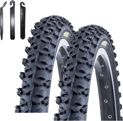 Zdjęcie produktu dla 2 x opony rowerowe Kenda K-850 MTB, czarne, 50-406 (20 x 2,0), wraz z łyżkami do opon