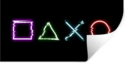 Produktbild von MuchoWow® Wandtattoo Wandsticker Wandaufkleber Spiele - Controller - Neon 160x80 cm Selbstklebend und Repositionierbar - Sticker - Dekorfolie