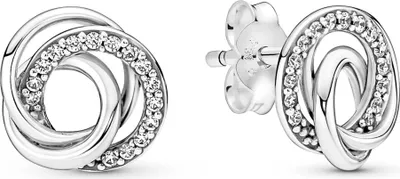 Produktbild von PANDORA Ohrstecker "Always Together" Silber mit Zirkonia 291076C01