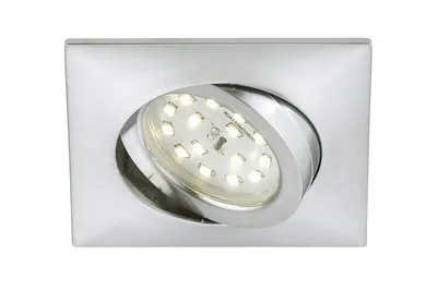 Produktbild von Briloner LED Einbauleuchte Eckig Alu 5W 400lm 3000K IP23 Schwenkbar 82x82mm