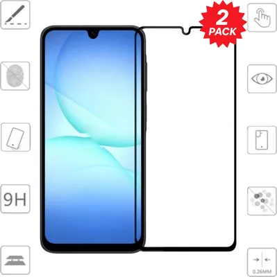 Produktbild von Für Samsung Galaxy A17 5G / 4G 2x 3D Premium Full 0,3mm Hart Glas Folie Schutz