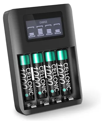 Produktbild von CELLONIC 4x Akku für Festnetz kompatibel mit Siemens Gigaset A415, C430 - (1000mAh, 1.2V) + Ladegerät