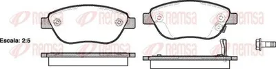 Produktbild von REMSA Bremsbeläge Satz Vorne Bremsklötze für OPEL Corsa D Schrägheck (S07) 0859.21