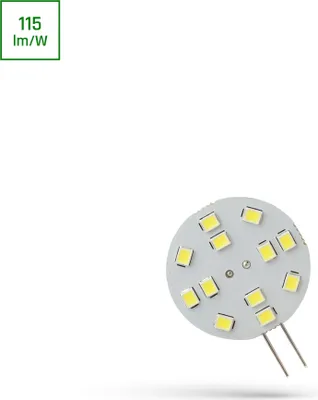 Produktbild von Spectrum LED Leuchtmittel Stiftsockellampe rund Ø3cm 2W G4 12V 230lm Tageslicht 6000K kaltweiß 120°
