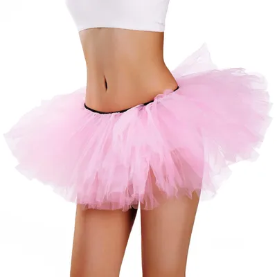 Produktbild von Phantomon Tutu-Rock für Damen, Teenager, klassisch, elastisch, 5 Schichten, Tüll